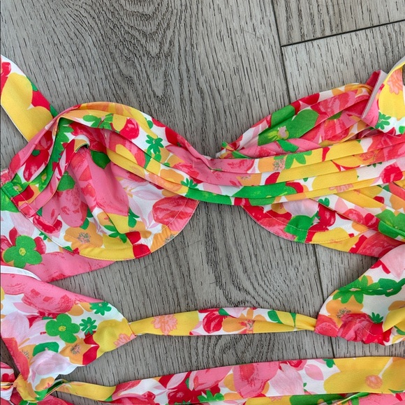 For Love And Lemons Vibrant Floral Bra Blouse large - Picture 6 of 10